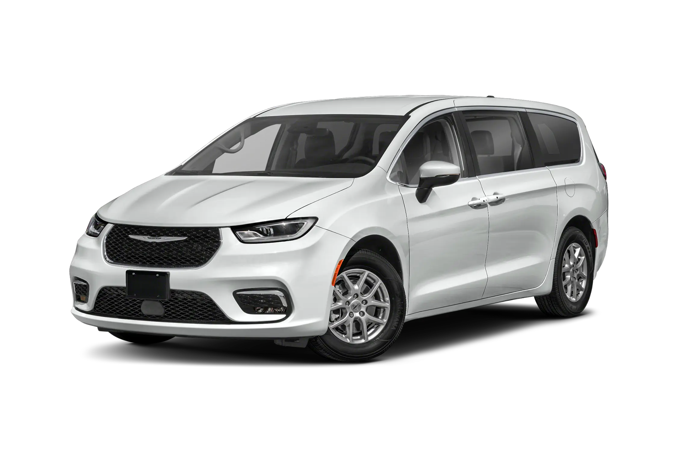 White Chrysler Pacifica passenger van rental for family and group travel